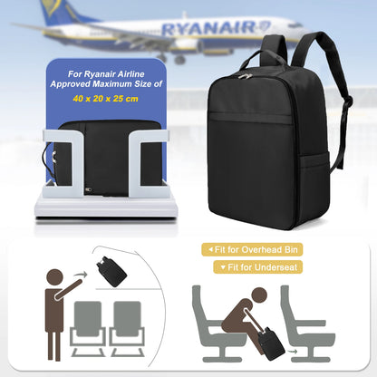 Compact Travel Backpack - 40x20x25 cm for Ryanair, 45x36x20 cm for EasyJet - Cabin Approved Hand Luggage, Laptop Backpack