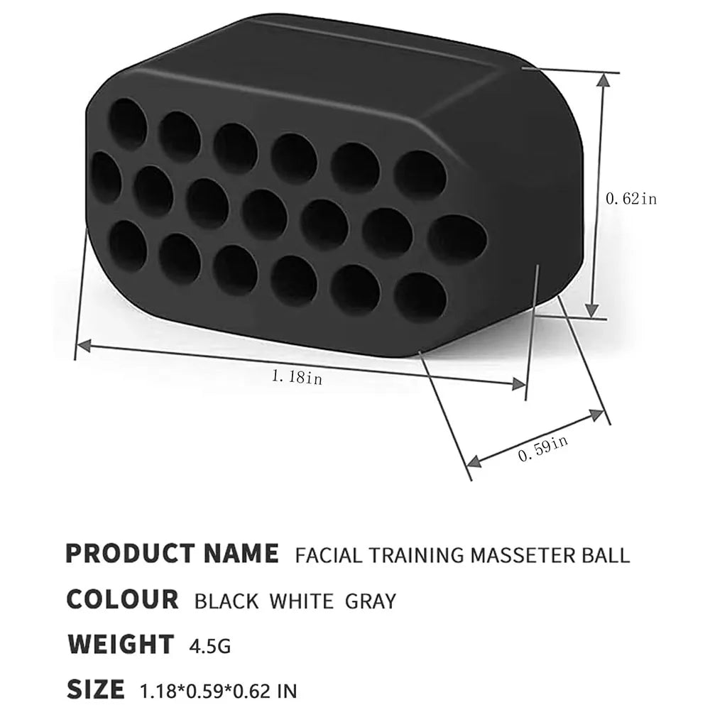 Jaw Exerciser for Men & Women - Facial Muscle Trainer, Neck & Face Slimmer, Jawline Toner