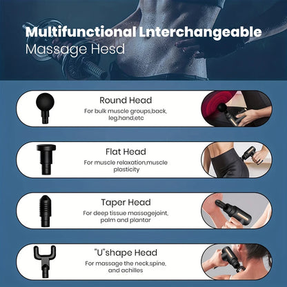 Portable Multifunctional Muscle Massager – Mini Electric Fascia Gun