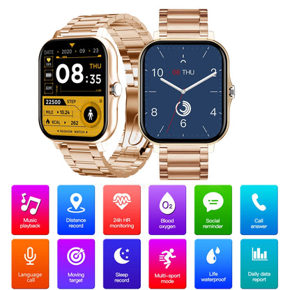 Watch 8 Ultra Smartwatch - 3pc Strap Set, Fitness Tracker with Bluetooth Calling for Android & iOS