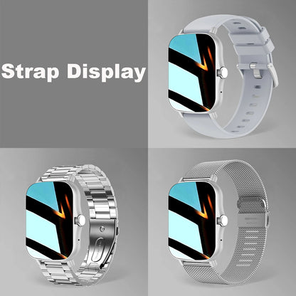 Watch 8 Ultra Smartwatch - 3pc Strap Set, Fitness Tracker with Bluetooth Calling for Android & iOS