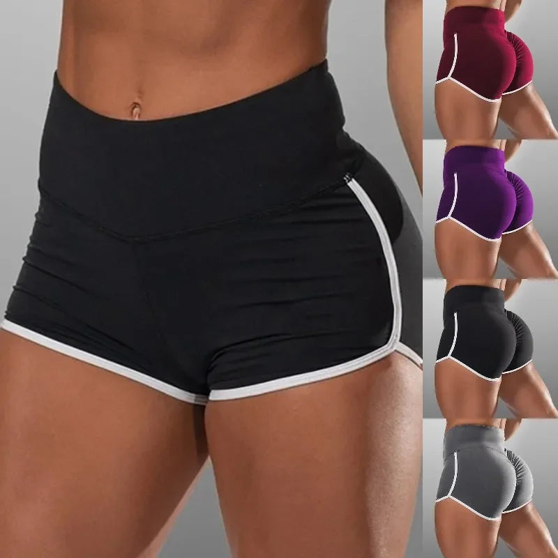 Women’s Quick-Dry Sports Panties - Yoga & Sleep Bottoms, Casual Fitness Shorts (Black, Gray, Red)