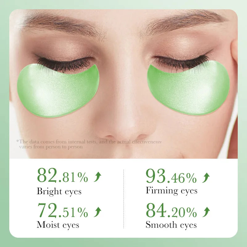 60pcs Aloe Vera Collagen Eye Mask – Anti-Dark Circles & Eye Bag Removal, Moisturizing & Firming Eye Patches