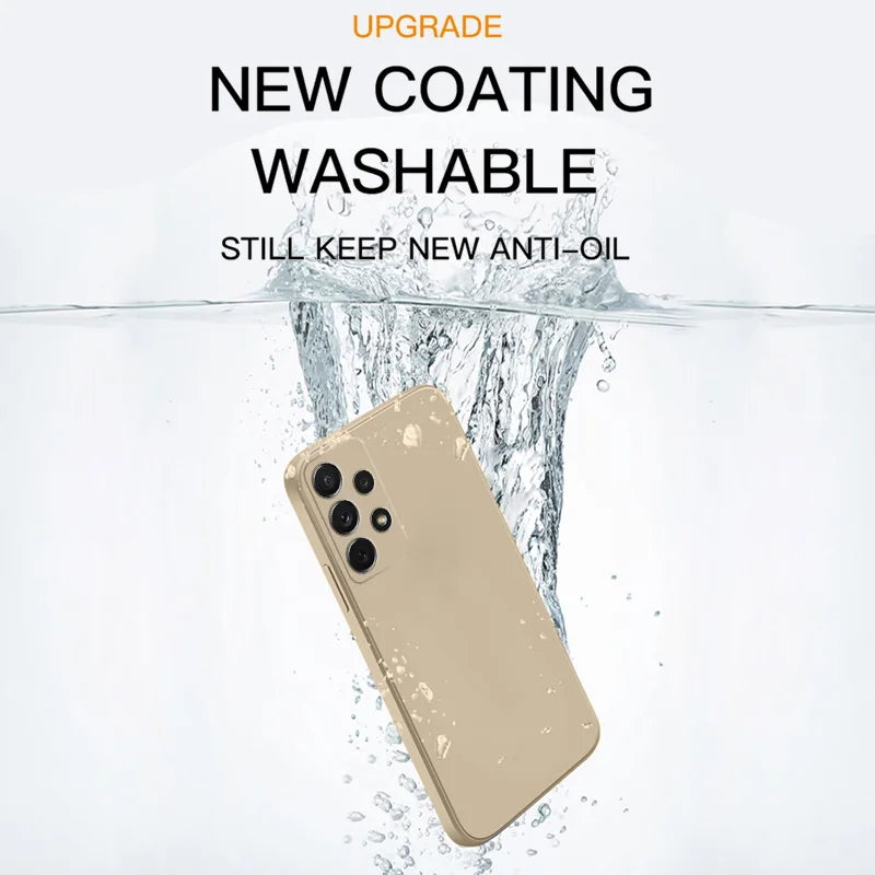 Shockproof Liquid Silicone Phone Case - Compatible with Samsung Galaxy S24/S23/S22/S21 Series